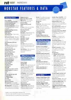 Буклет Northern Telecom Norstar Features & Data, 55-1698, Баград.рф